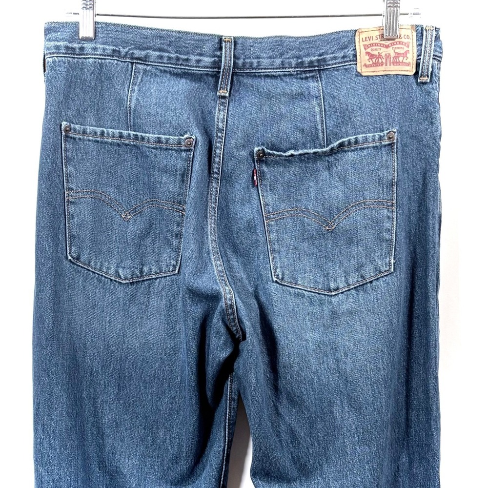 Levi Strauss Co 94 Baggy Jeans Blue Denim W32‎ L31 Straight Leg Engineer Seamed